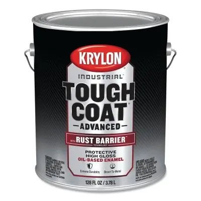 Krylon K00551008 Tough Coat Advanced With Rust Barrier Technology Spray Paint 1 Gal Safety Orange