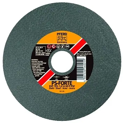 Pferd MPN 69950 A-PSF Thin Cut-Off Wheel Type 1 5 inches Diameter 60 Grit Aluminum Oxide
