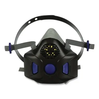 3M 7100172000 Secure Click Half Facepiece Reusable Respirator, Large, Gas/Vapor, with Speaking Diaphragm
