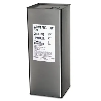ESAB 255015315 Atom Arc 7018 5/32 in dia 14 in L 50 lb Hermetically Sealed Can
