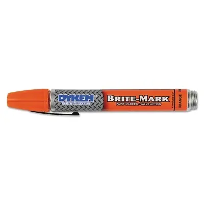 Dykem 40010 BRITE-MARK 40 Medium Tip Marker Orange