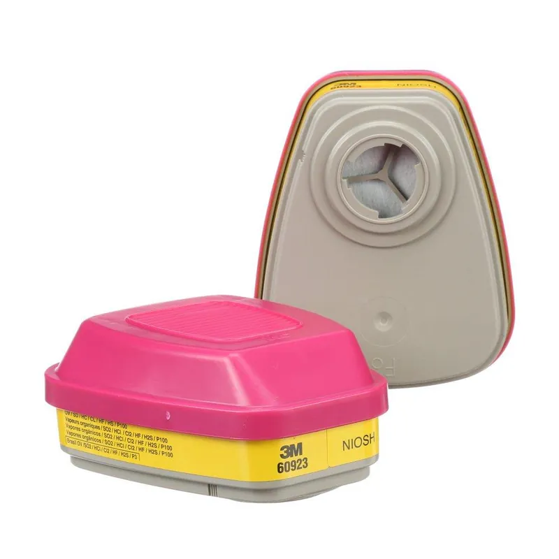 3M 7000029640 Organic Vapor/Acid Gas Cartridge/Filter P100 2/PK