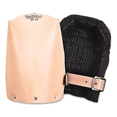 CLC Custom LeatherCraft 309 Heavy-Duty Leather Knee Pads Leather Straps with Buckles
