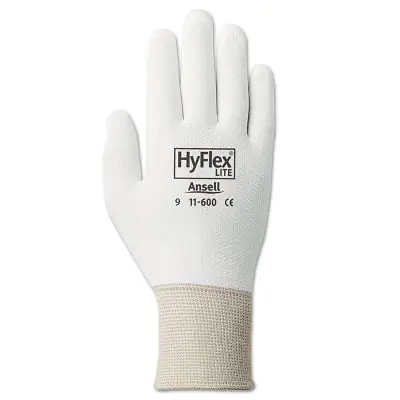HyFlex 103326 Palm-Coated Gloves Size 6 White
