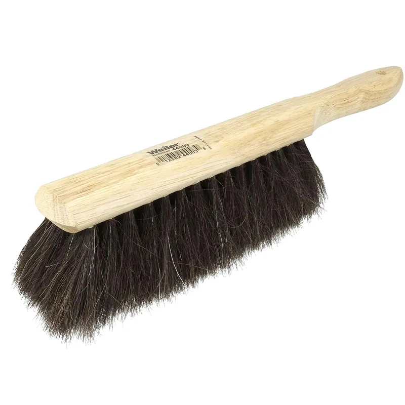 Weiler 44003 Horsehair Counter Duster with Wood Handle 2.5 in Head Width 8 in Overall Length Natural