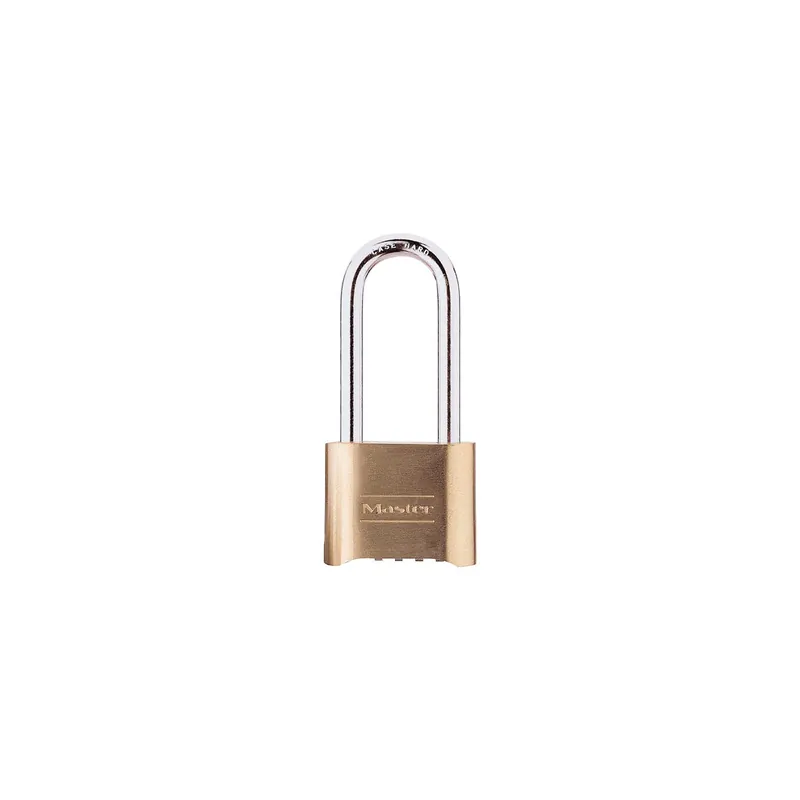 Master Lock 175DLH 2 in 51mm Wide Resettable Combination Brass Padlock with 2-1/4in 57mm Shackle