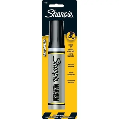 SK0384020-US20260702-105043-0 Sharpie 2178494 Magnum Permanent Marker Black Oversized Broad Chisel Tip 6 EA/BX - Image 1