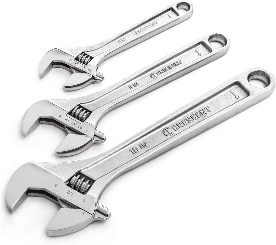 SK0384370-US20260702-105043-0 Crescent AC3PC Adjustable Wrench Set 6 inches, 8 inches, 10 inches - Image 1