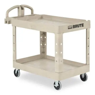 Rubbermaid Commercial FG452088BEIG Utility Cart 500 lb 45-1/4 in D X 25-7/8 in W X 33-1/4 in H Beige