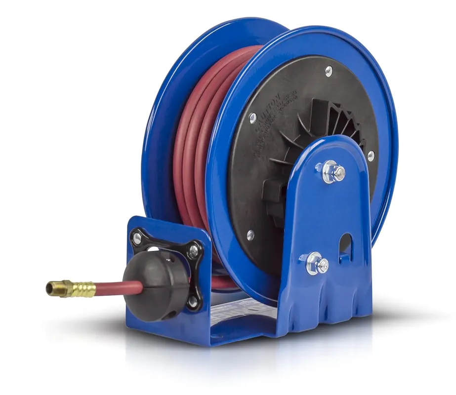 SK0384497-US20260702-105043-0 Coxreels LG-LP-310 LG Series Little Giant Compact Low Pressure Retractable Air/Water Hose Reel 3/8 Hose I.D 10 ft Hose Capacity 300 PSI - Image 1