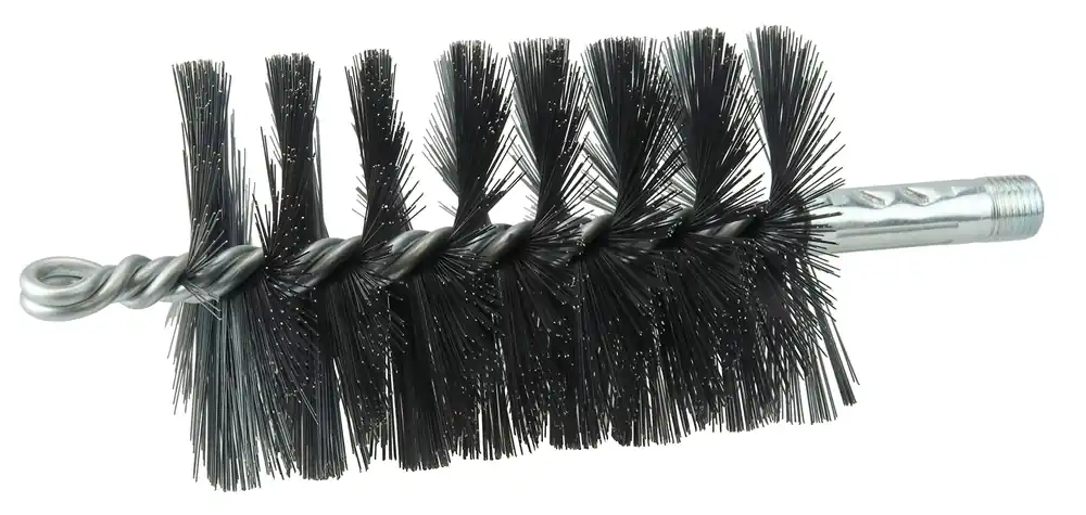 SK0384541-US20260702-105043-0 Weiler 44137 Single Spiral Flue Brush 3-1/2 .012 Steel Fill for Internal Pipe Cleaning - Image 1