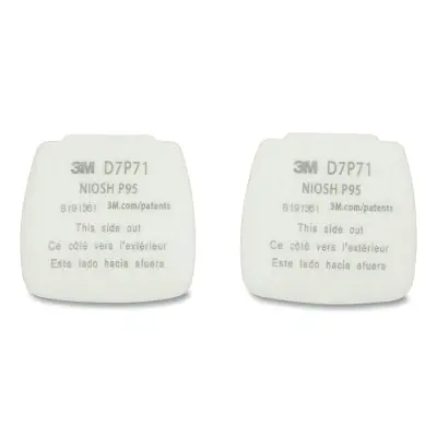 SK0384551-US20260702-105043-0 3M 7100213434 Secure Click HF-800 Series Cartridge Filter P95 White 20 EA/CT - Image 1