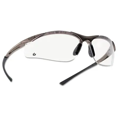 Bolle Safety 40044 Contour Safety Glasses Clear Lens Anti-Fog Anti-Scratch 1 Each