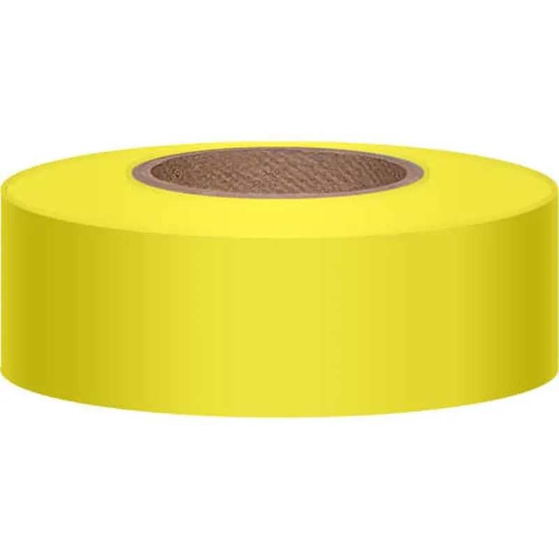 Presco TXY Yellow Flagging Tape 1-3/16 x 300 Feet - Case of 144