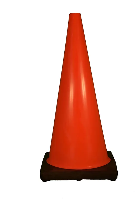 SK0384750-US20260702-105043-0 Cortina 03-500-07 PVC Traffic Cone Orange Black 28 Inches - Image 1