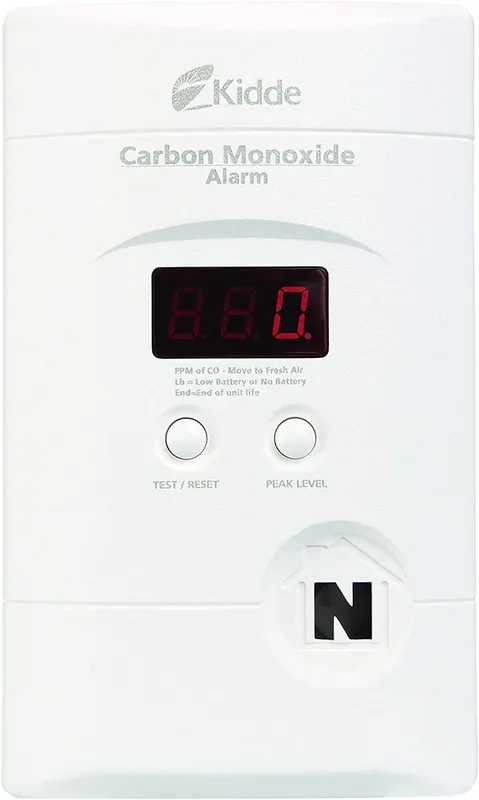 SK0384764-US20260702-105043-0 Kidde KN-COPP-3 Carbon Monoxide Detector Plug In Wall 9-Volt Battery Backup Digital LED Display - Image 1
