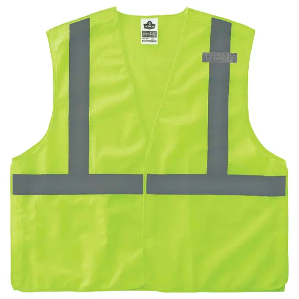 Ergodyne 21075 GloWear 8215BA Type R Class 2 Breakaway Mesh Safety Vest, Large/X-Large, Lime