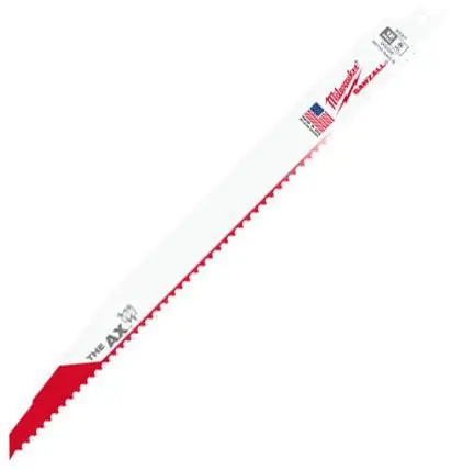 Milwaukee 48-00-5027 The Ax Sawzall Blade 12 in 5 TPI Bi-Metal Saw Blade