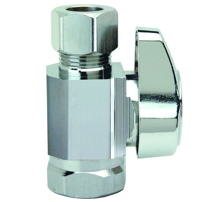 SK0385201-US20260702-105043-0 BrassCraft G2R10XC Lead Free FIP x Compression 1/4 Turn Straight Stop 3/8 FIP x 3/8 OD Compression - Image 1