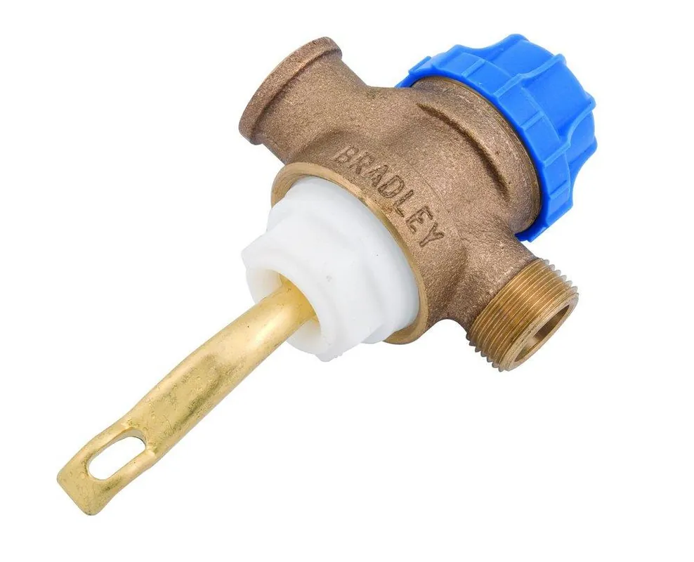 SK0385811-US20260702-105043-0 Bradley S07-066 Brass Foot Valve Assembly for Wash Fountains - Image 1