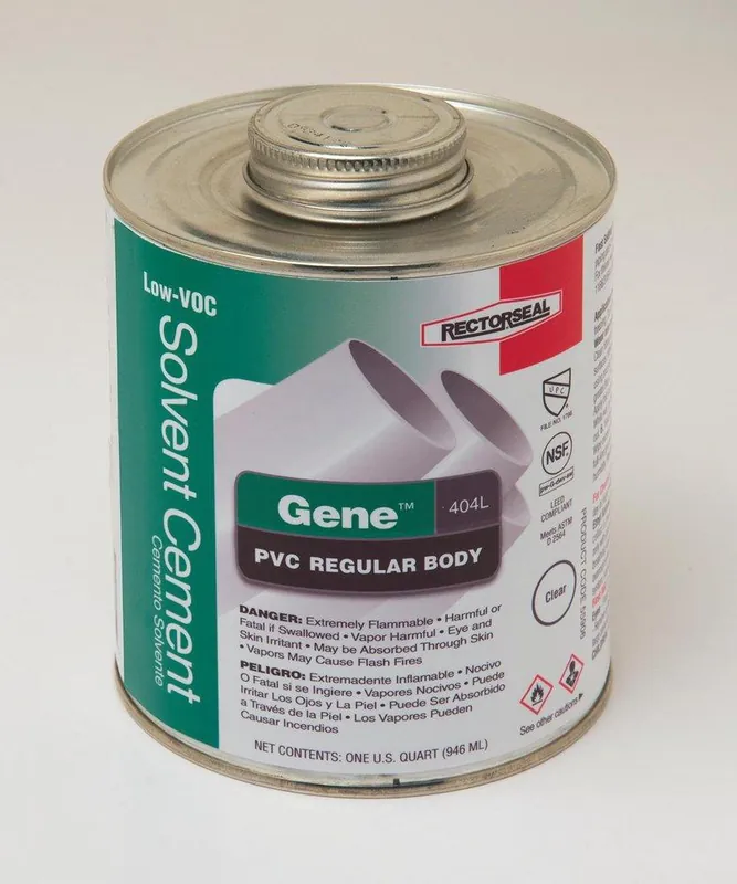 SK0385864-US20260702-105043-0 Rectorseal 55902 Gene 404L Fast Set Plastic Clear Pipe Cement 8 oz Replacement MPN - Image 1