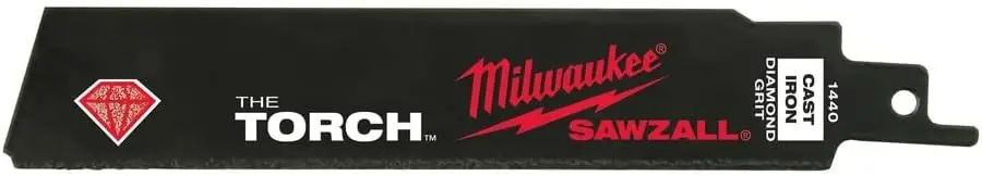 Milwaukee 48-00-1440 6 Inch Diamond Grit The Torch Sawzall Blade
