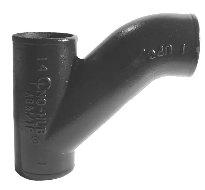 SK0385933-US20260702-105043-0 Tyler Pipe 008927 DWV Combination Wye and Bend 6 in No-Hub End Style Cast Iron - Image 1
