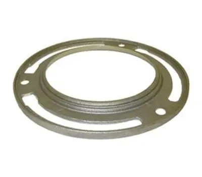 SK0385982-US20260702-105043-0 Gene Rich 120 4 in. Closet Floor Flange Brushed Brass For Use with 4 in Lead Pipe - Image 1