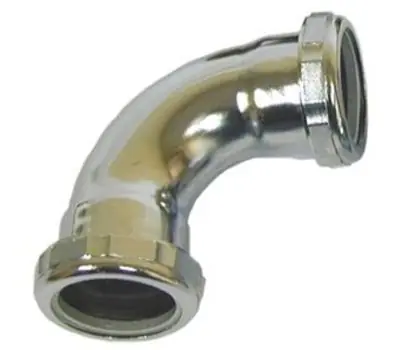 Gene Rich 3406 1-1/4 in. Brass 90-Degree Waste Elbow Chrome