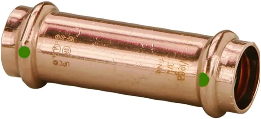 SK0386137-US20260702-105043-0 Viega 79020 ProPress Extended Copper Coupling No Stop 1-1/4 Inch - Image 1