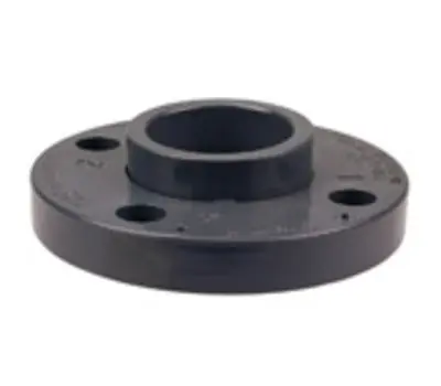 Nibco 4551-A Chemtrol 4 in Socket x Socket PVC Van Stone Flange Dark Gray
