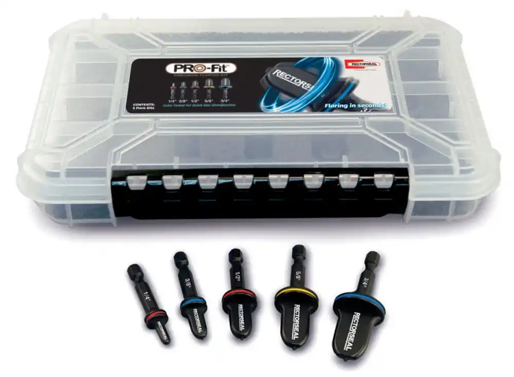SK0386168-US20260702-105043-0 RectorSeal 87001 Pro-Fit Precision Flaring Kit - With Tool Box - Image 1