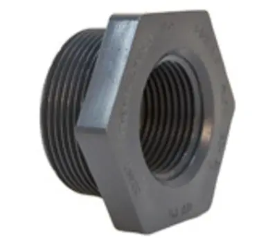 NIBCO 4518-3-4 1-1/2 Male x 1-1/4 Female Schedule 80 PVC Flush Reducing Bushing