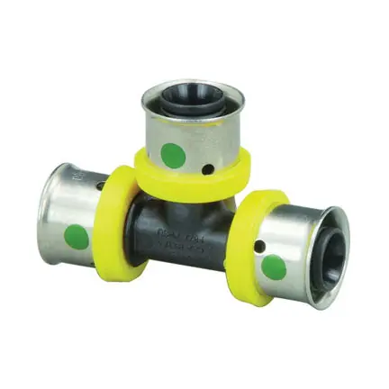 SK0386439-US20260702-105043-0 Viega 49993 PureFlow PEX Press Tee 2 x 2 x 1/2 Press Polymer - Image 1