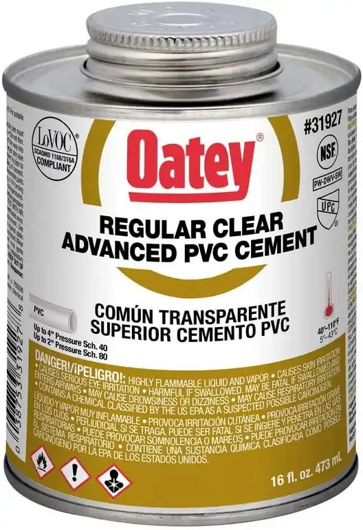 SK0386445-US20260702-105043-0 Oatey 31927 16 oz PVC Regular Advanced Clear Cement - Image 1