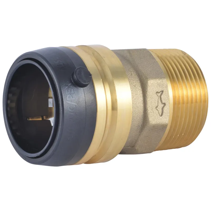SharkBite UXL113532M Push to Connect Brass Adapter 1-1/4 Inch MNPT