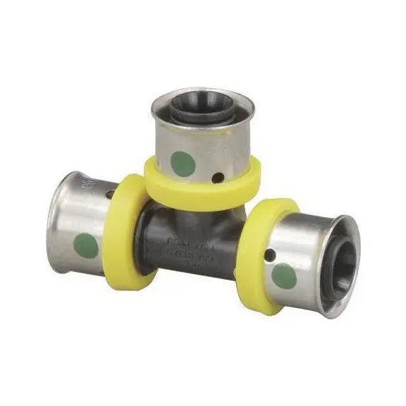 Viega 49887 PureFlow PEX Press Polymer Tee 1-1/2 x 1-1/2 x 1-1/4