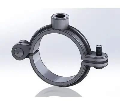 SK0386803-US20260702-105043-0 Empire 41H012 Black Malleable Iron Split Ring Hanger 1-1/4 Inches - Image 1