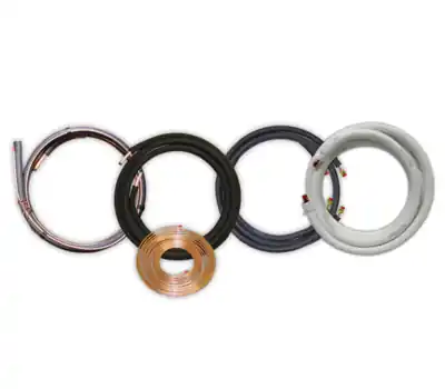 SK0387076-US20260702-105043-0 JMF 061412500B EZ-Pull 3/8 in. x 7/8 in. x 3/4 in. x 50 ft. Copper Line Set with Plain End Black - Image 1