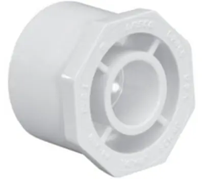 SK0387123-US20260702-105043-0 NIBCO 437-210 Reducing Bushing PVC Schedule 40 1-1/2 in Spigot x 3/4 in Slip Replacement 437210 - Image 1
