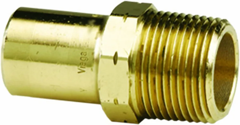 SK0387133-US20260702-105043-0 Viega 79380 ProPress Zero Lead Bronze Adapter 1/2-Inch FTG x Male NPT - Image 1