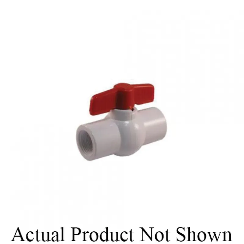 SK0387175-US20260702-105043-0 Jomar 210-206 PVC Ball Valve Schedule 80 Threaded Connection 1-1/4 in 150 WOG - Image 1