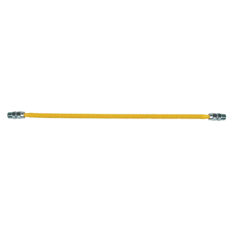 BrassCraft CSSL77-24 ProCoat 3/8 in. MIP x 3/8 in. MIP x 24 in. Stainless Steel Gas Connector 3/8 in. O.D. 40,000 BTU