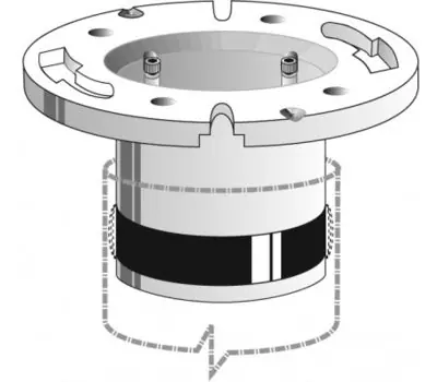 Bruco Products GH950P 4 Inch Comp Closet Flange White Replacement GH950P