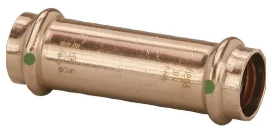 SK0387427-US20260702-105043-0 Viega 79030 ProPress Extended Coupling 2 x 2 Copper - Image 1