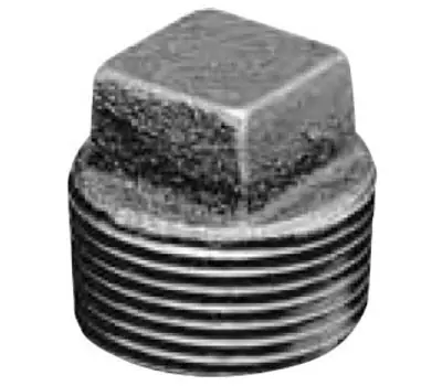SK0387601-US20260702-105043-0 Matco-Norca ZMBPL10 3 MPT 150 PSI Lead-Free Black Malleable Iron Square Head Plug - Image 1