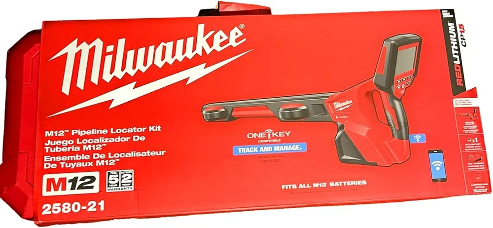 SK0387721-US20260702-105043-0 Milwaukee 2580-21 M12 ONE-KEY 12-Volt Lithium-Ion Wireless Hand-Held Pipeline Locator Kit with Battery and Charger - NEW!! - Image 1