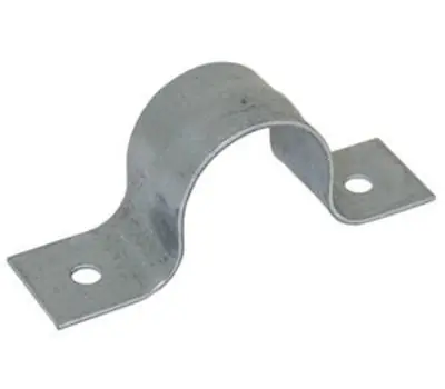 Gene Rich 1546A 2-1/2 in. IPS Galvanized Steel 2-Hole Pipe Strap