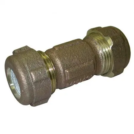 SK0387923-US20260702-105043-0 Jones Stephens C15301 Compression Coupling 125 PSI 3/4 CTS 1/2 IPS Long Bronze Lead-Free - Image 1