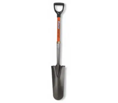 Hisco HISS14D 5-3/4 x 30 in. D-Grip Fiberglass Handle Drain Spade Sharp Shooter